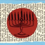 Chanukah card (Menorah)