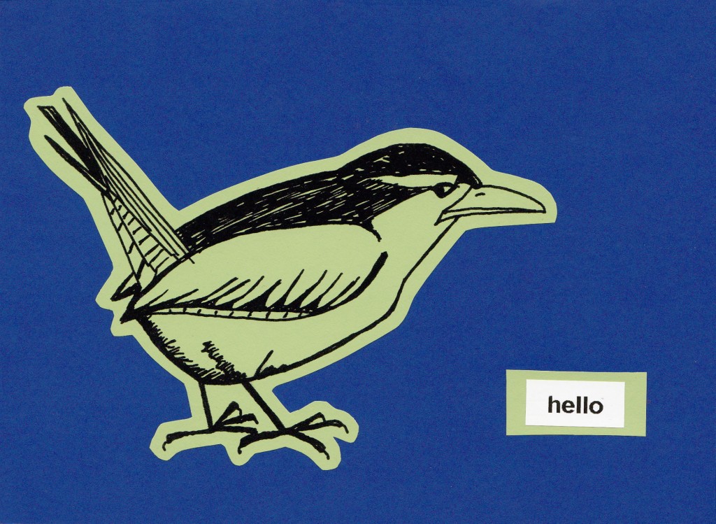 Hello Wren card