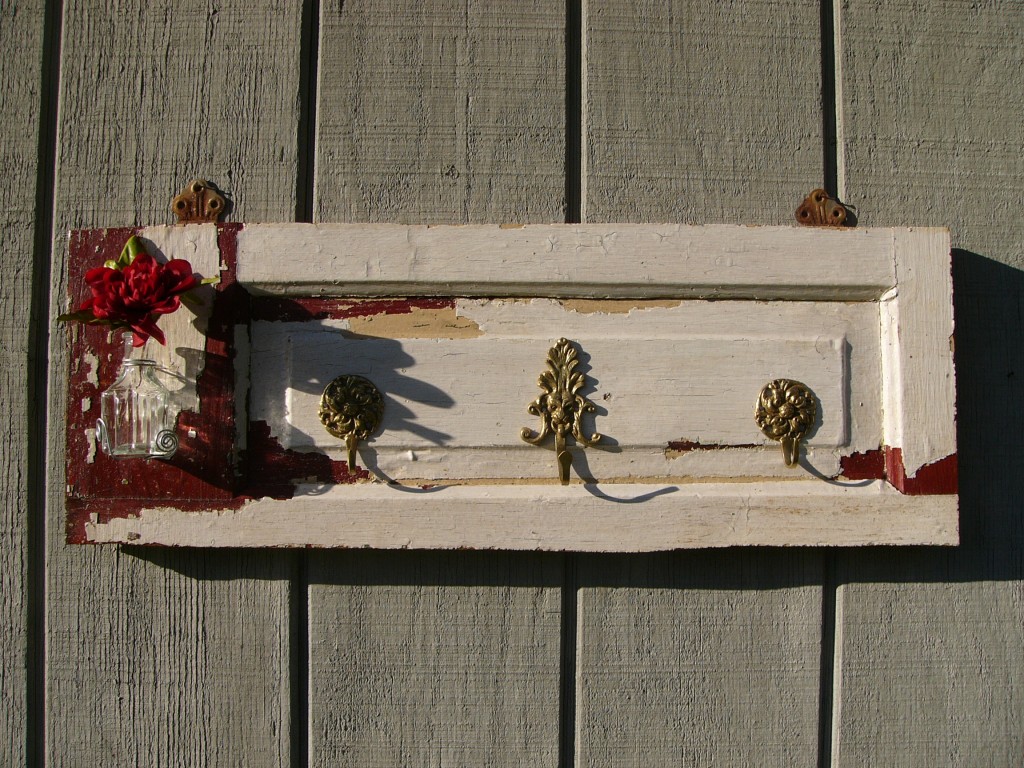 Gold Hooks and Small Bottle vase and hanger