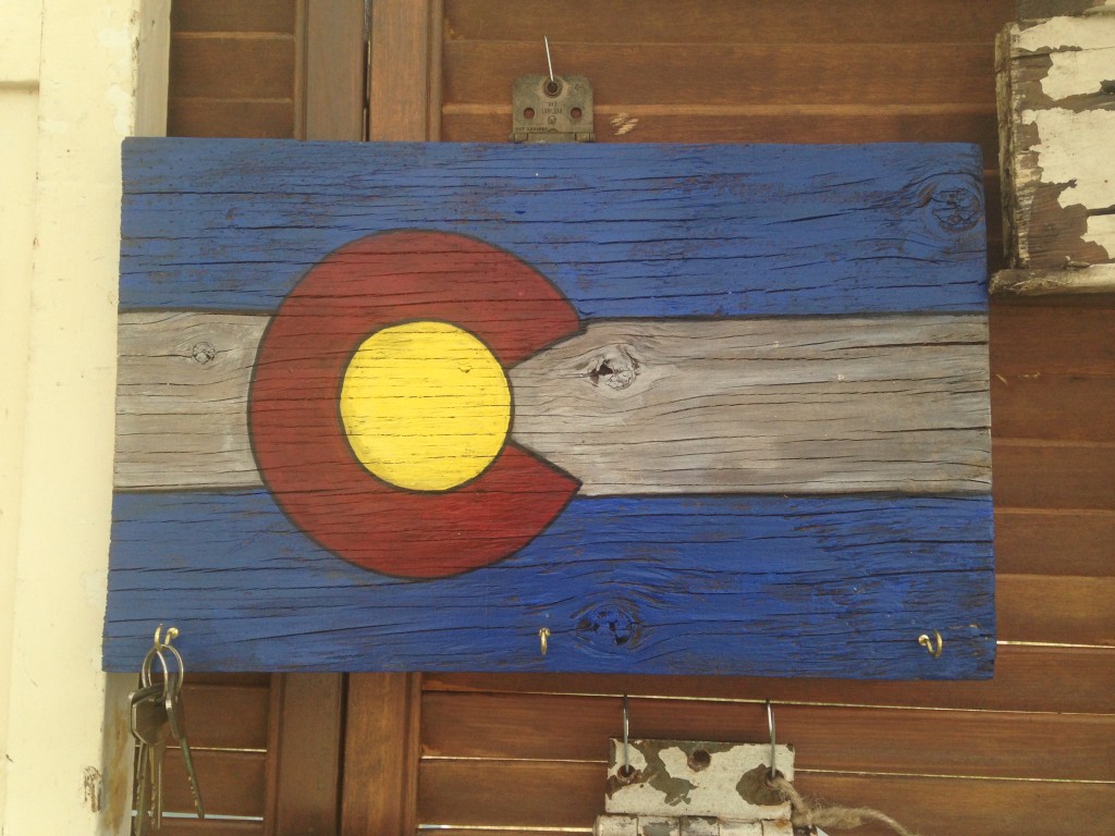 Colorado flag key hanger