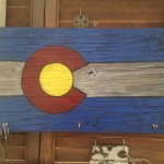 Colorado flag key hanger