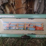 Decoupage on old stove door