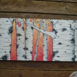 Aspens on canvas