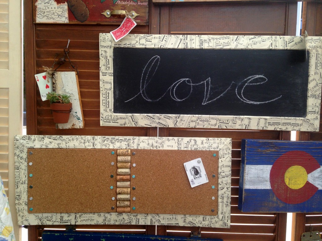 Cork Bulletin Board & Chalk Board