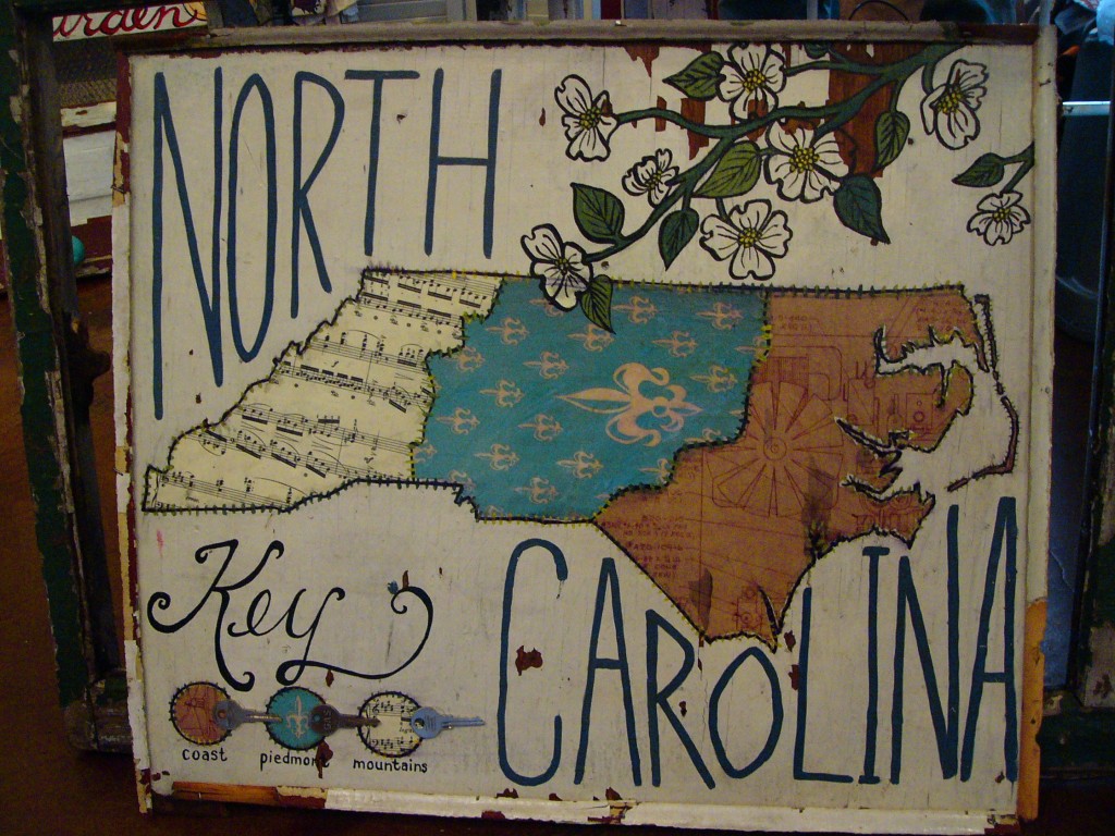 North Carolina region map