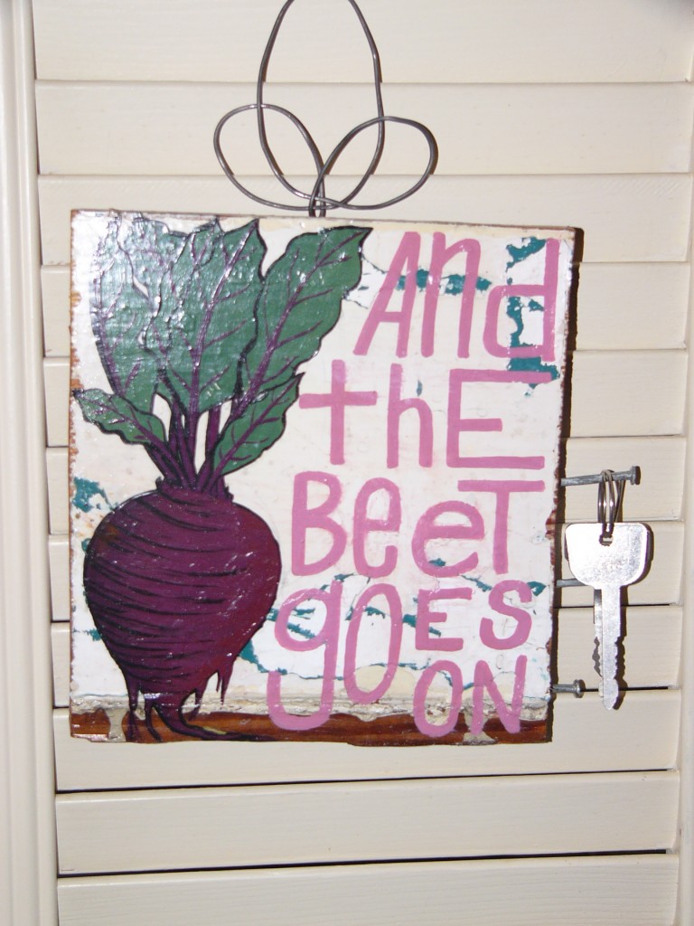 And the beet goes on... key hanger