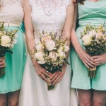 Bride and Bridesmaid's bouquets