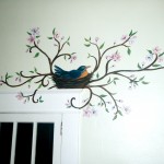 Robin in Nest (over window)