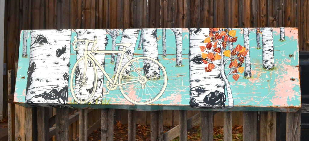 White Bike in the Aspens