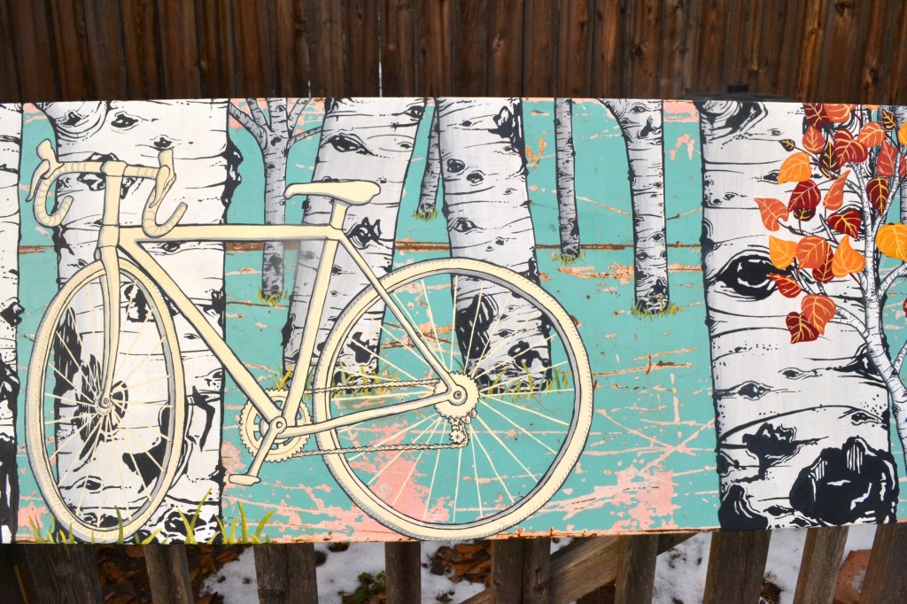 White Bike in the Aspens